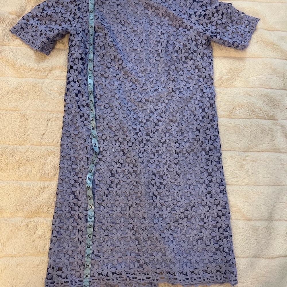 Tahari womens lace lilac purple spring Easter dress 6 S